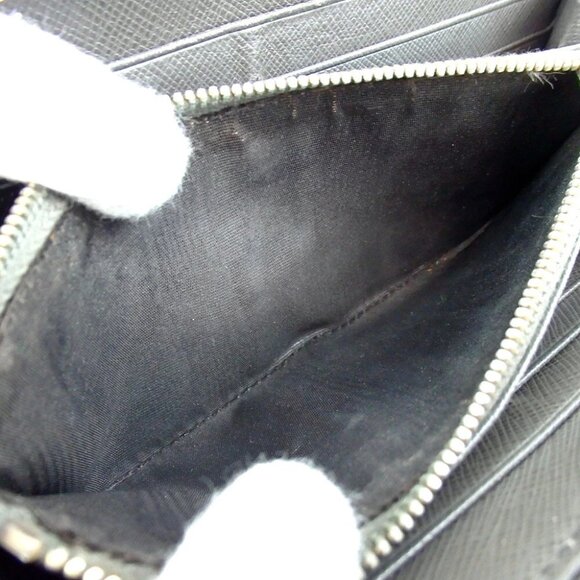 Authentic PRADA 1M0506 logo zip around purse Nylon [Used] - Picture 11 of 14